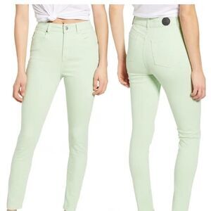 PCTL Pistachio Green Skinny Fit Jeans Size 27